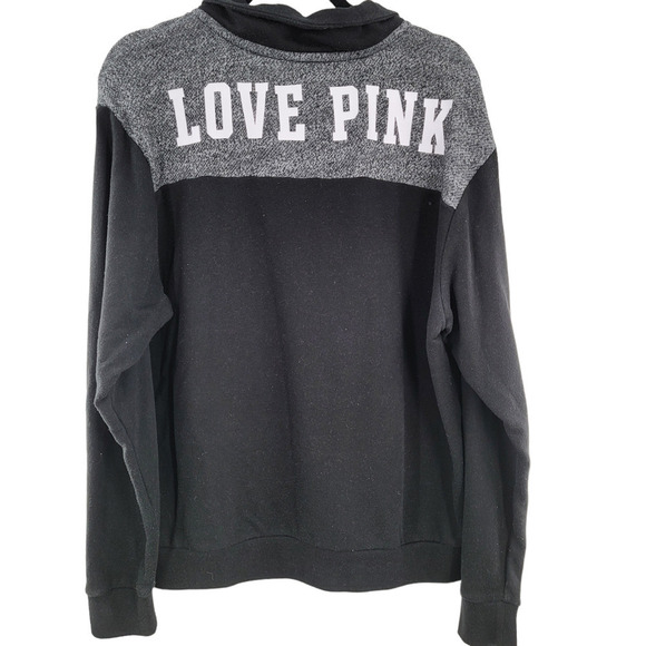 VS PINK Quarter Zip Pullover Sweater Size L - Picture 2 of 3